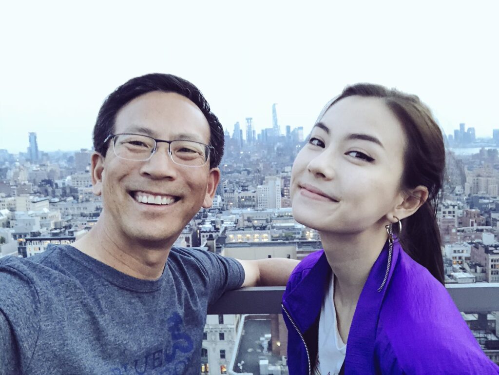 Lauren Tsai's father, Stephen Tsai, comes from a Chinese-Taiwanese background. 