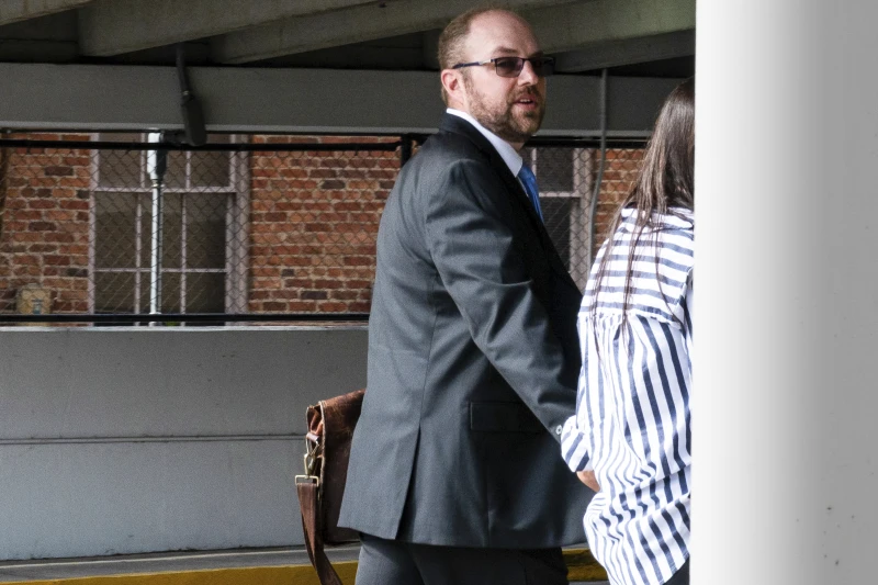 Patrick Walsh and his wife Hannah Walsh after sentenced to five and-a-half years on Federal Prison 