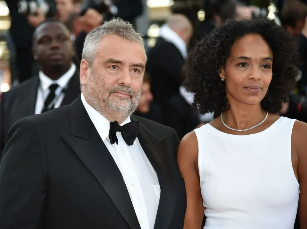 Luc and Virgine Besson in the 2016 Cannes Film Festival