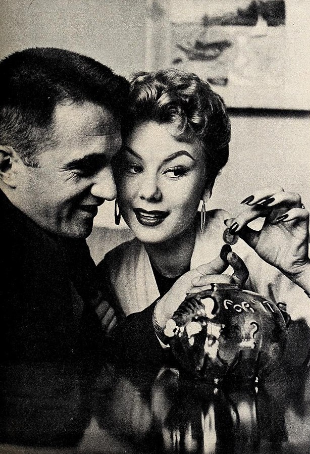 Mitzi Gaynor with her husband, Jack Bean, in 1955